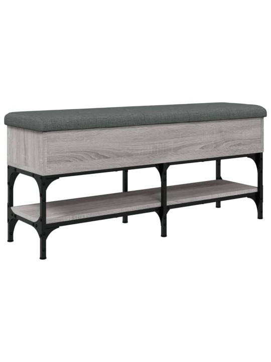 Lavice s botníkem šedá sonoma 102 x 32 x 45 cm kompozitní dřevo