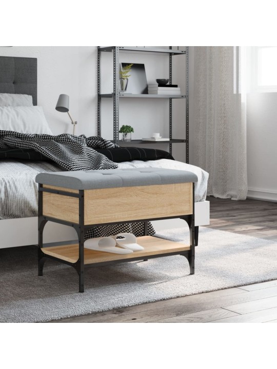 Lavice s botníkem dub sonoma 62 x 42 x 45 cm kompozitní dřevo