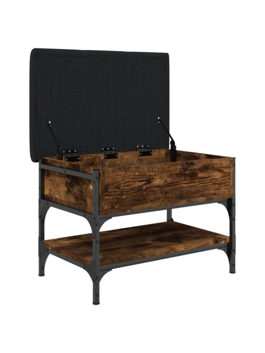 Lavice s botníkem kouřový dub 62 x 42 x 45 cm kompozitní dřevo