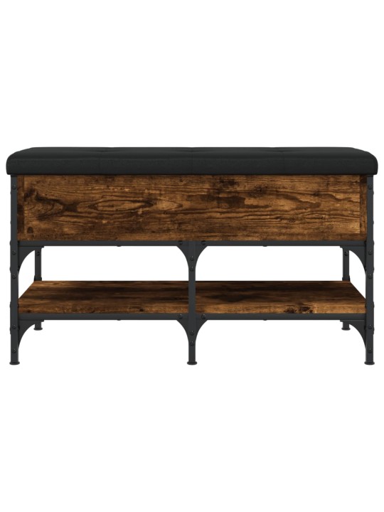 Lavice s botníkem kouřový dub 82 x 42 x 45 cm kompozitní dřevo