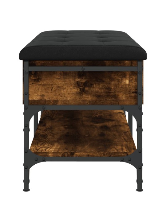 Lavice s botníkem kouřový dub 82 x 42 x 45 cm kompozitní dřevo