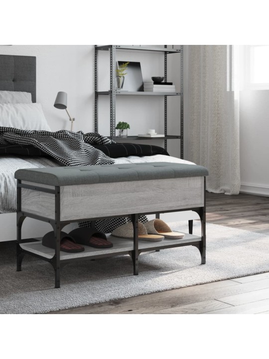 Lavice s botníkem šedá sonoma 82 x 42 x 45 cm kompozitní dřevo