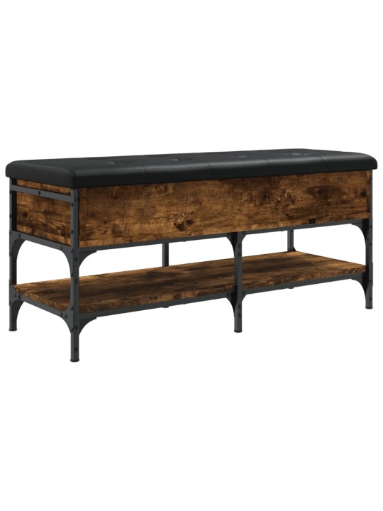 Lavice s botníkem kouřový dub 102 x 42 x 45 cm kompozitní dřevo
