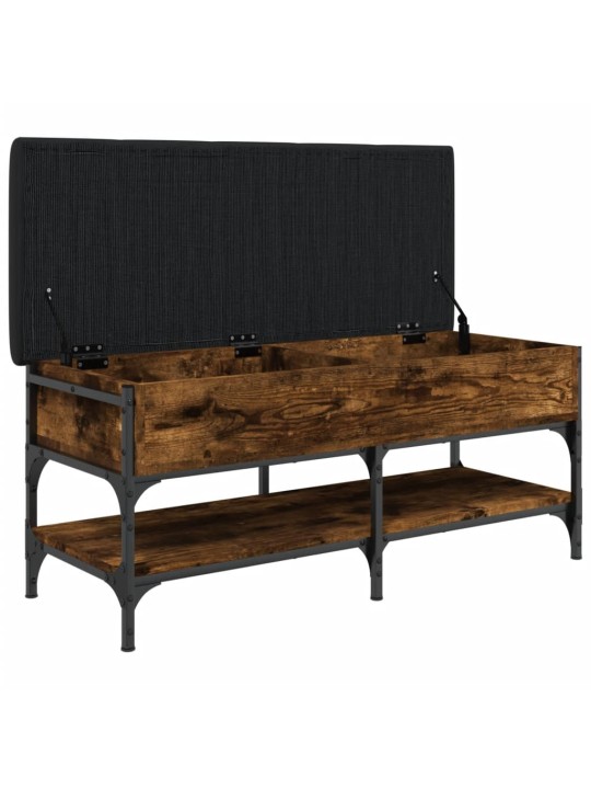 Lavice s botníkem kouřový dub 102 x 42 x 45 cm kompozitní dřevo