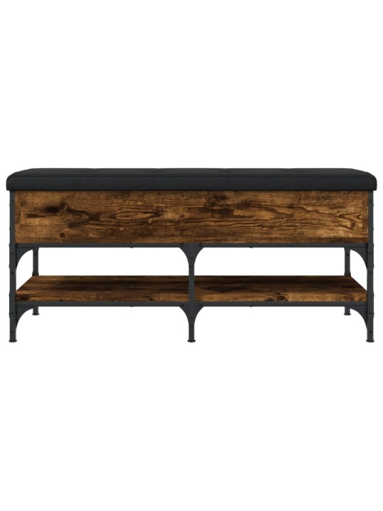 Lavice s botníkem kouřový dub 102 x 42 x 45 cm kompozitní dřevo