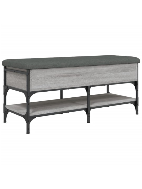 Lavice s botníkem šedá sonoma 102 x 42 x 45 cm kompozitní dřevo