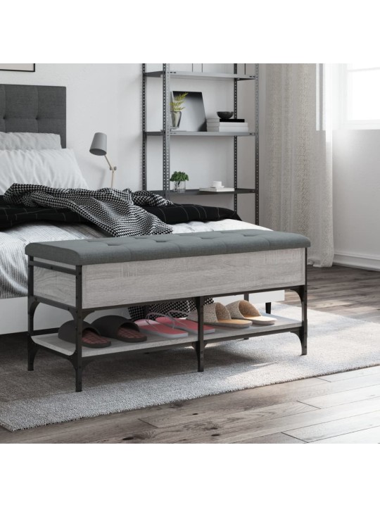 Lavice s botníkem šedá sonoma 102 x 42 x 45 cm kompozitní dřevo