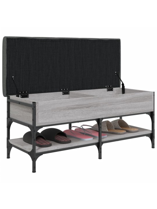 Lavice s botníkem šedá sonoma 102 x 42 x 45 cm kompozitní dřevo