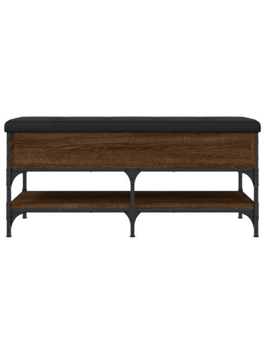 Lavice s botníkem hnědý dub 102 x 42 x 45 cm kompozitní dřevo