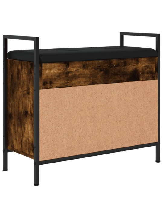 Lavice s botníkem kouřový dub 65,5x32x57,5 cm kompozitní dřevo