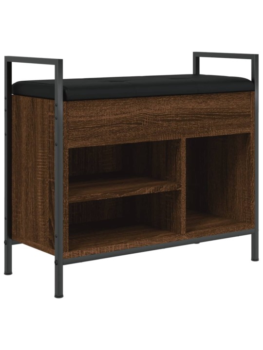 Lavice s botníkem hnědý dub 65,5x32x57,5 cm kompozitní dřevo