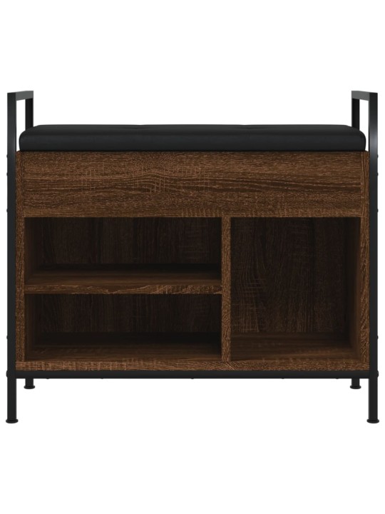 Lavice s botníkem hnědý dub 65,5x32x57,5 cm kompozitní dřevo