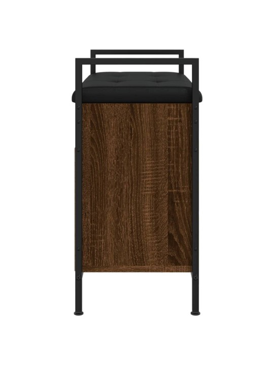 Lavice s botníkem hnědý dub 65,5x32x57,5 cm kompozitní dřevo
