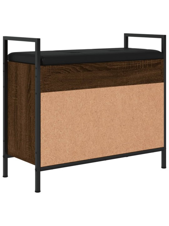 Lavice s botníkem hnědý dub 65,5x32x57,5 cm kompozitní dřevo