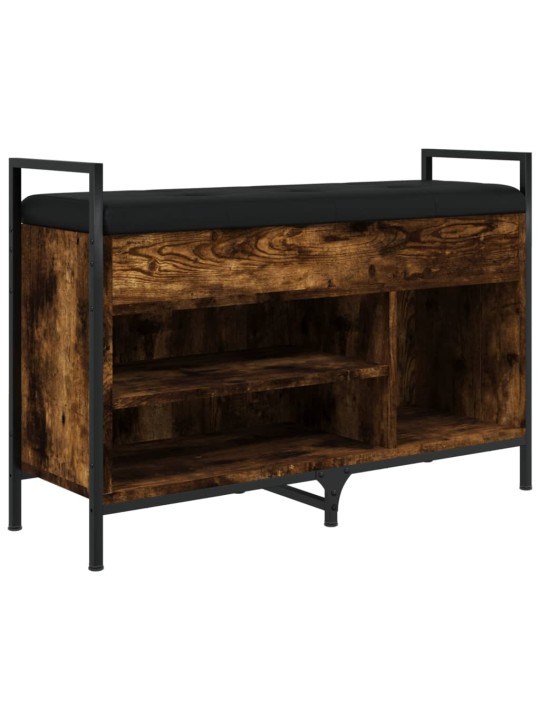 Lavice s botníkem kouřový dub 85,5x32x57,5 cm kompozitní dřevo