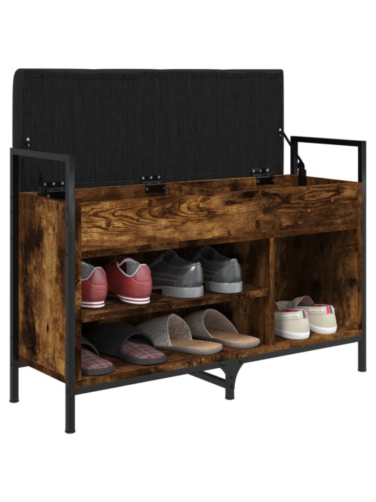 Lavice s botníkem kouřový dub 85,5x32x57,5 cm kompozitní dřevo