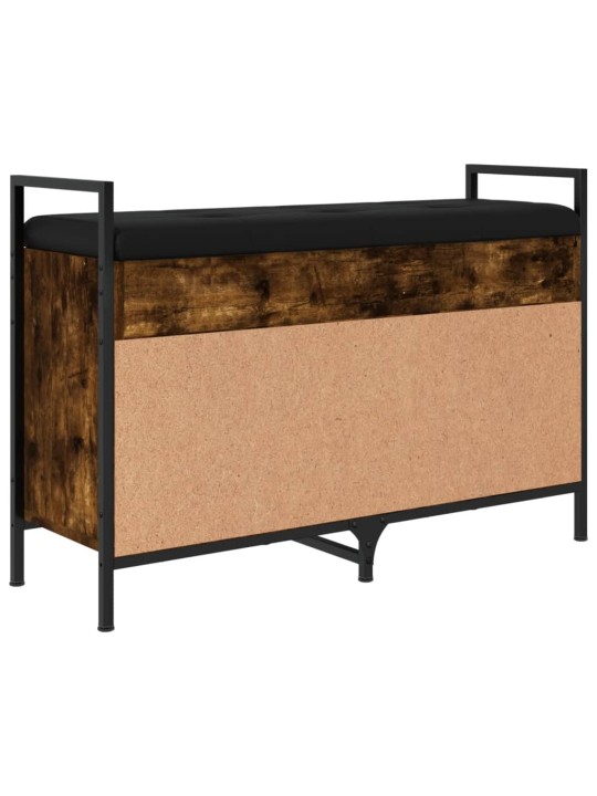 Lavice s botníkem kouřový dub 85,5x32x57,5 cm kompozitní dřevo