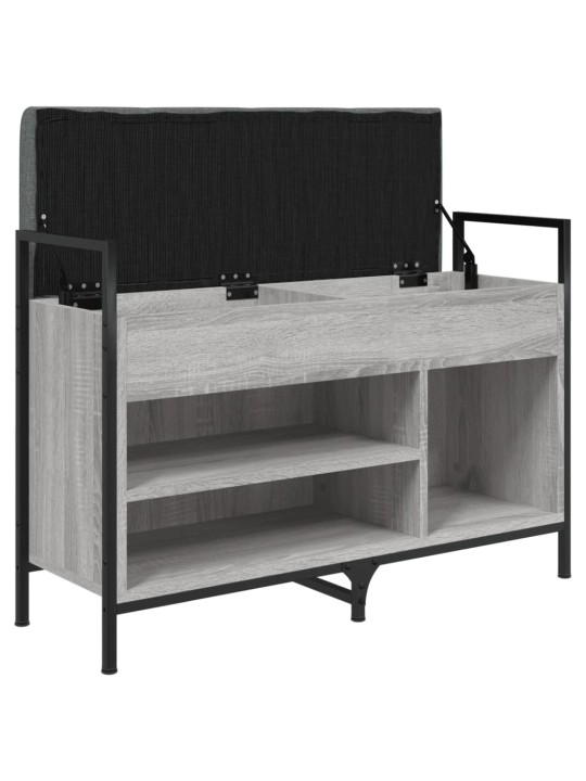 Lavice s botníkem šedá sonoma 85,5x32x57,5 cm kompozitní dřevo
