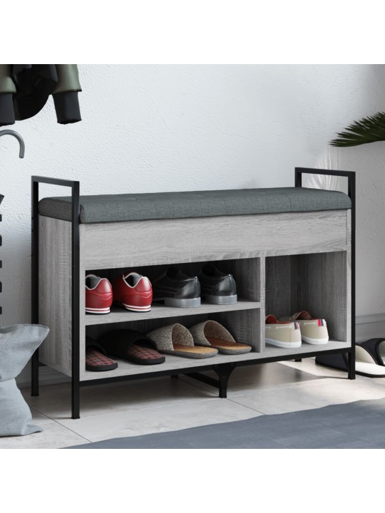 Lavice s botníkem šedá sonoma 85,5x32x57,5 cm kompozitní dřevo