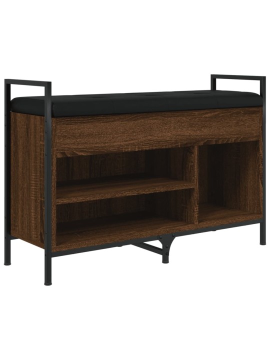 Lavice s botníkem hnědý dub 85,5x32x57,5 cm kompozitní dřevo