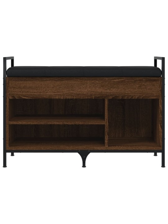 Lavice s botníkem hnědý dub 85,5x32x57,5 cm kompozitní dřevo