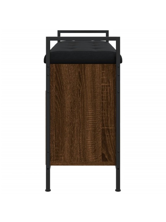 Lavice s botníkem hnědý dub 85,5x32x57,5 cm kompozitní dřevo