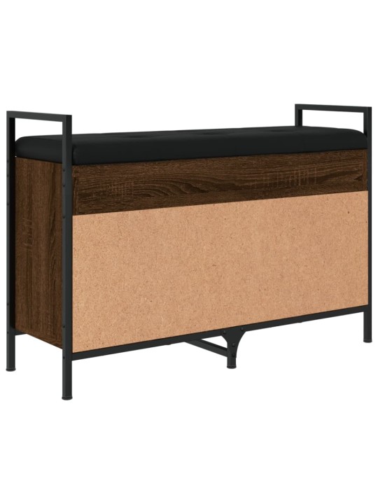Lavice s botníkem hnědý dub 85,5x32x57,5 cm kompozitní dřevo