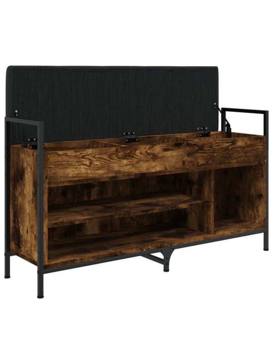 Lavice s botníkem kouřový dub 105,5x32x57,5 cm kompozitní dřevo
