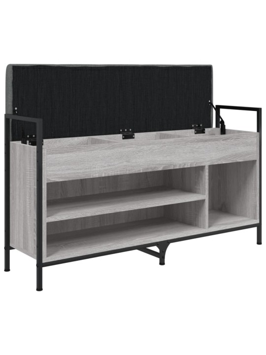 Lavice s botníkem šedá sonoma 105,5x32x57,5 cm kompozitní dřevo