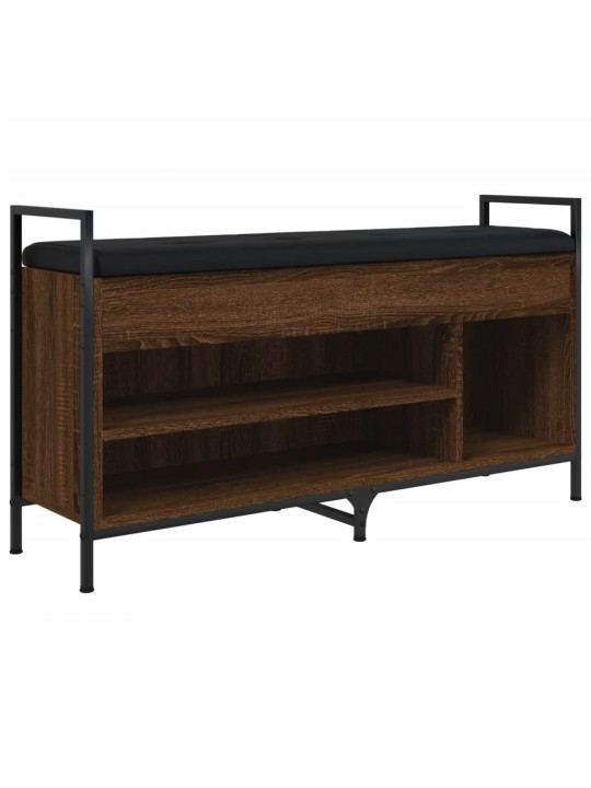 Lavice s botníkem hnědý dub 105,5x32x57,5 cm kompozitní dřevo