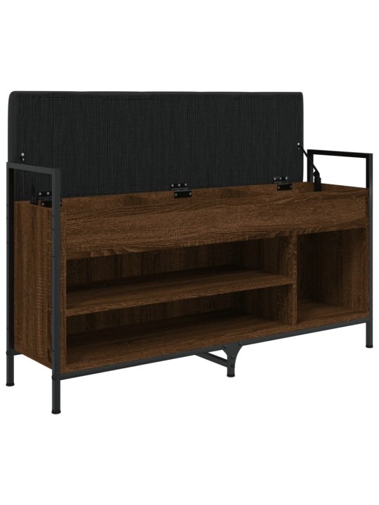 Lavice s botníkem hnědý dub 105,5x32x57,5 cm kompozitní dřevo