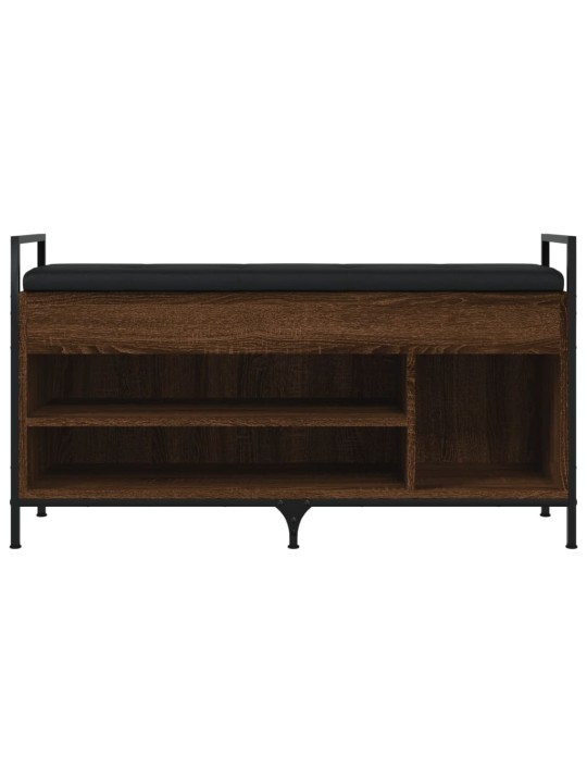 Lavice s botníkem hnědý dub 105,5x32x57,5 cm kompozitní dřevo
