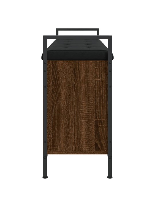 Lavice s botníkem hnědý dub 105,5x32x57,5 cm kompozitní dřevo