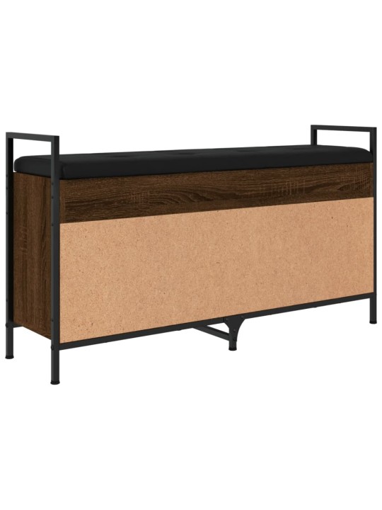 Lavice s botníkem hnědý dub 105,5x32x57,5 cm kompozitní dřevo