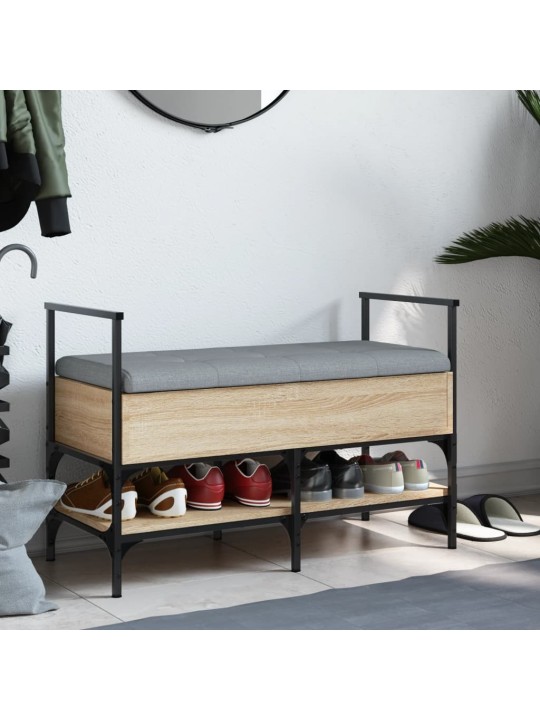 Lavice s botníkem dub sonoma 85,5x42x57,5 cm kompozitní dřevo