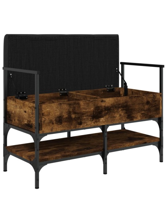 Lavice s botníkem kouřový dub 85,5x42x57,5 cm kompozitní dřevo