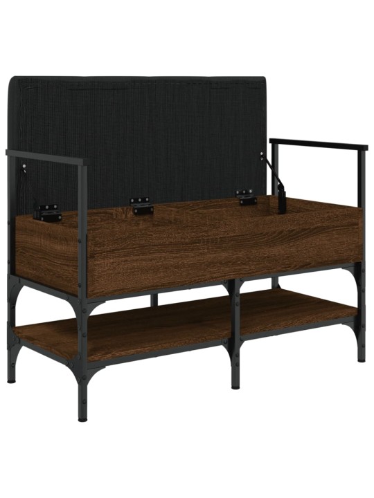 Lavice s botníkem hnědý dub 85,5x42x57,5 cm kompozitní dřevo