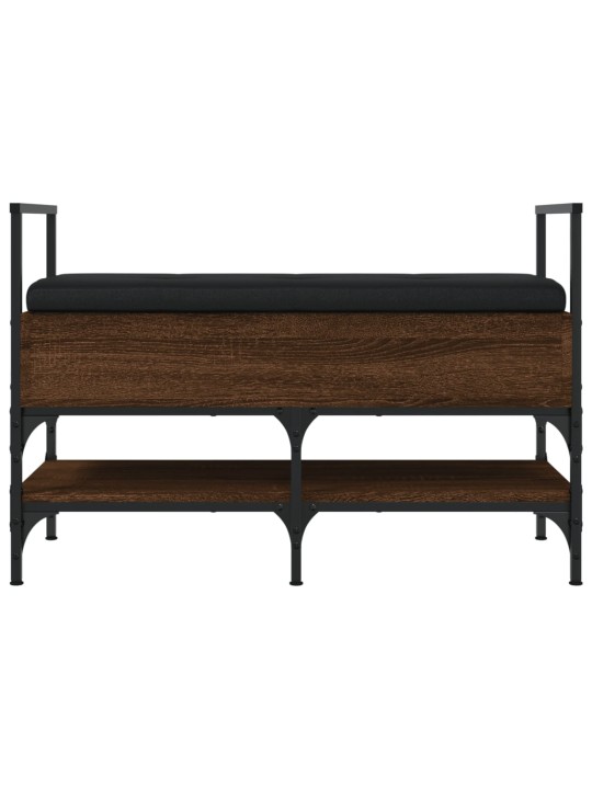 Lavice s botníkem hnědý dub 85,5x42x57,5 cm kompozitní dřevo