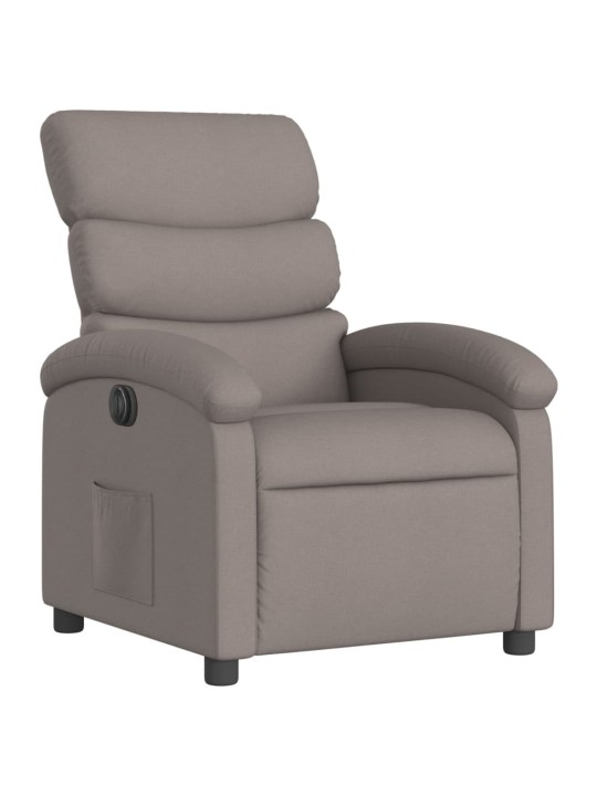 Elektrické polohovací křeslo taupe textil