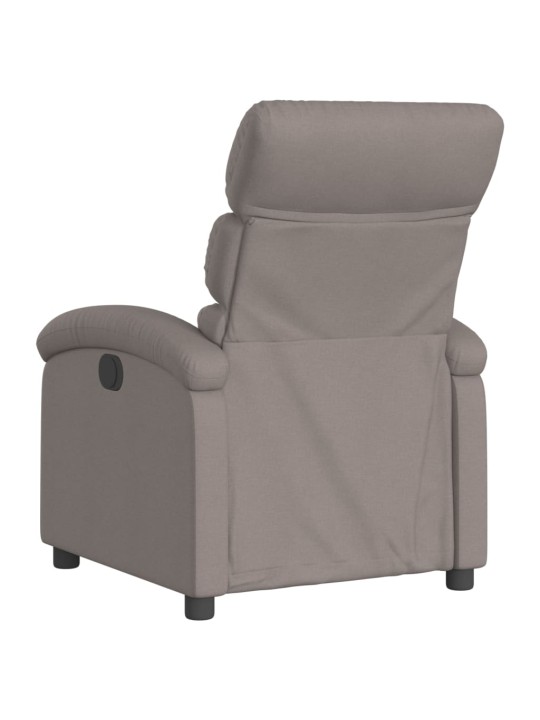 Elektrické polohovací křeslo taupe textil