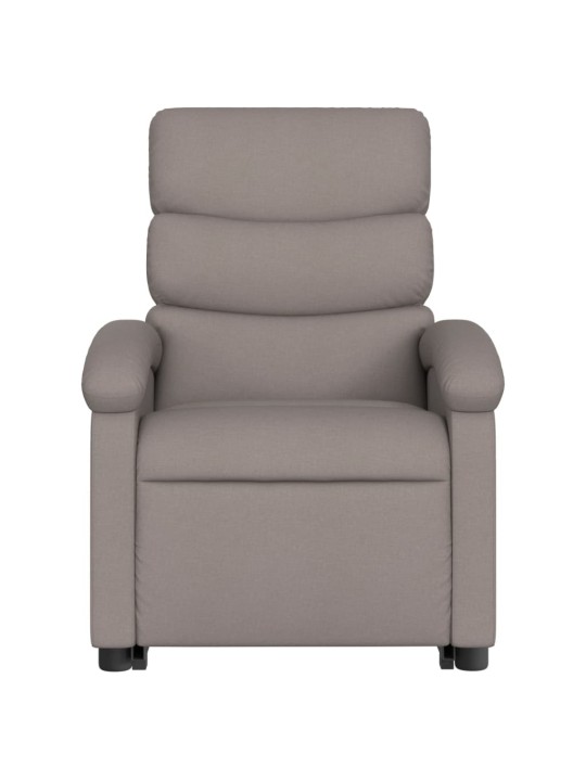 Zvedací polohovací křeslo taupe textil