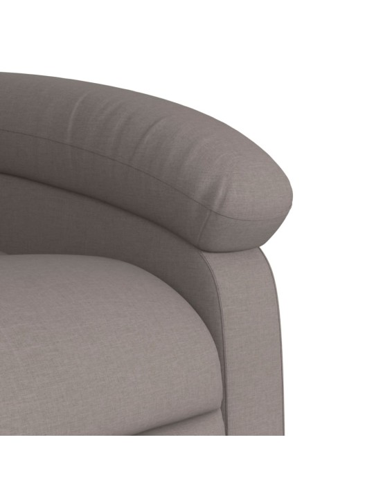 Zvedací polohovací křeslo taupe textil