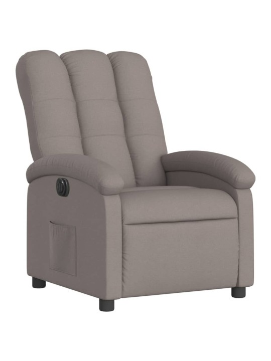 Elektrické polohovací křeslo taupe textil