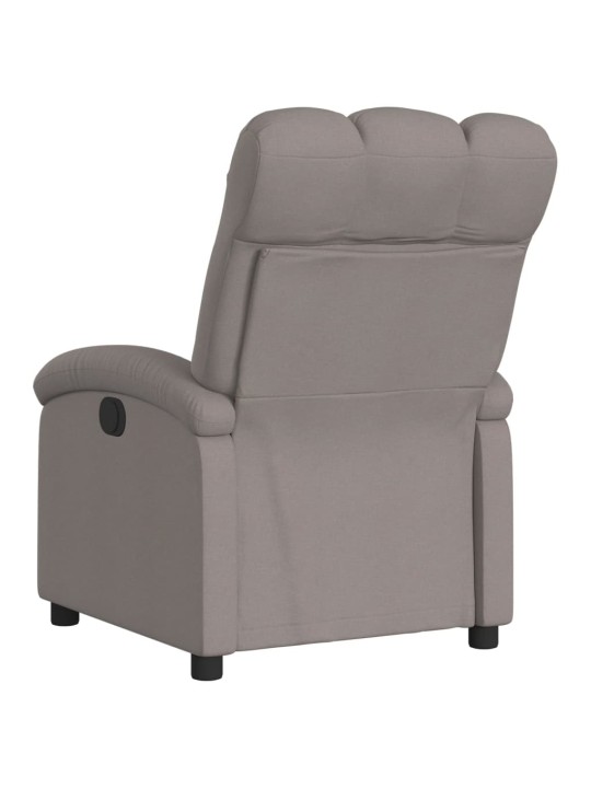 Elektrické polohovací křeslo taupe textil