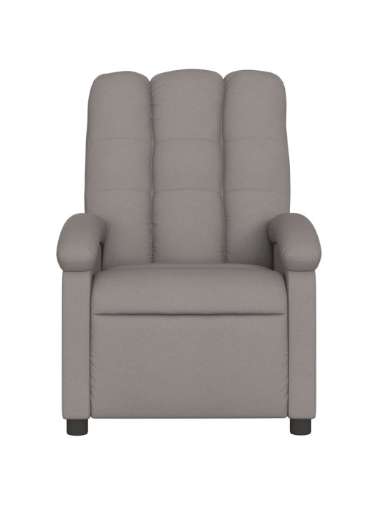 Elektrické masážní polohovací křeslo taupe textil