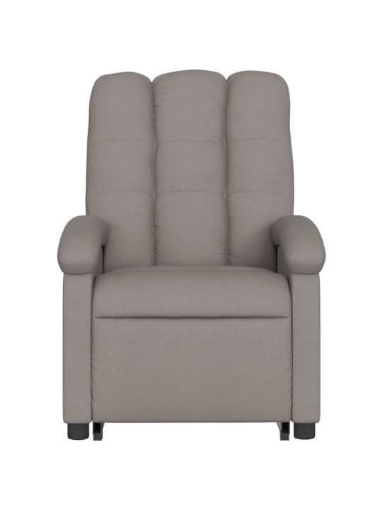 Zvedací polohovací křeslo taupe textil