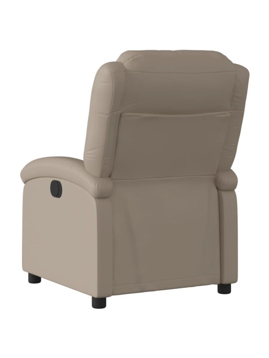 Elektrické polohovací křeslo cappuccino umělá kůže