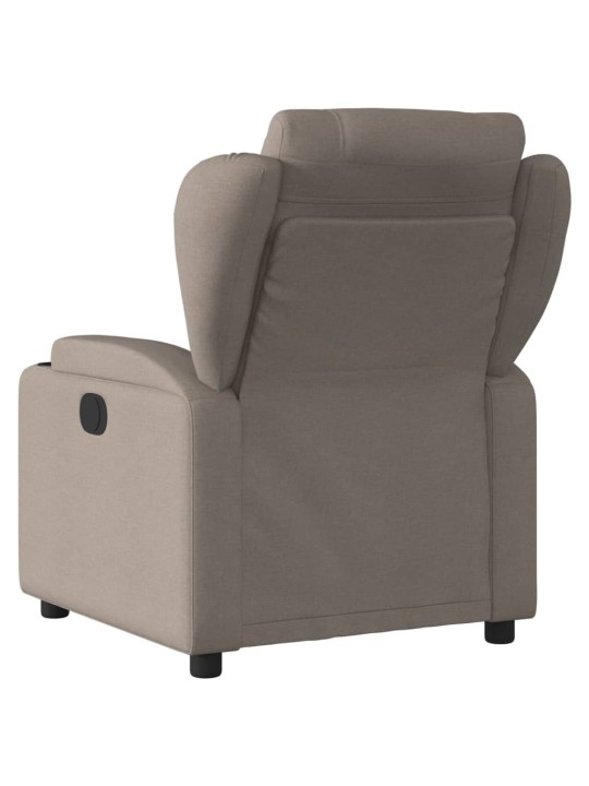 Elektrické polohovací křeslo taupe textil