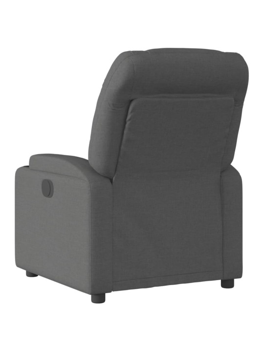 Elektrické polohovací křeslo černé textil