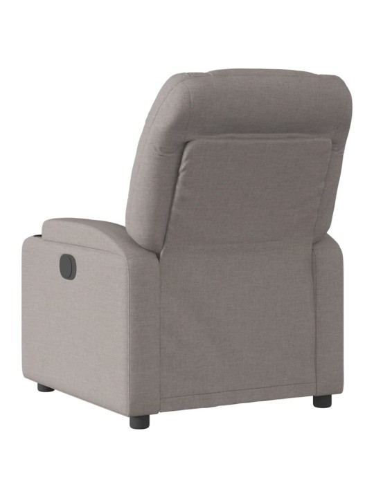 Elektrické polohovací křeslo taupe textil